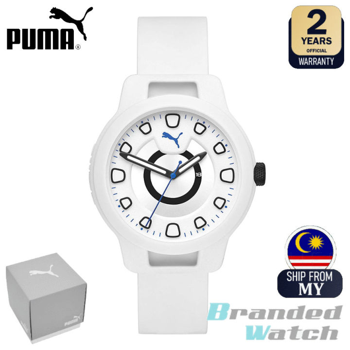 Puma 100% Original P5009 Men's Reset V1 Three Hand White Silicone