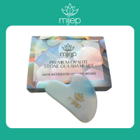 Opalite heart gua sha โอปอลไลท์กัวซา - รูปหัวใจ กัวซาสำหรับนวดหน้าจากหินธรรมชาติบริสุทธิ์ 100% ตามตำรับแพทย์ศาสตร์จีนโบราณ เครื่องมือนวดหน้าที่ขายดีที่สุด