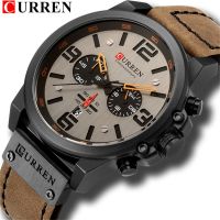 ◈ CURREN Top Luxury Brand Fashion Mens Quartz Watches Men Casual Sport Waterproof 12/24 Hour Automatic Date Display Watch