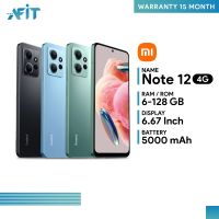 Xiaomi Redmi Note12 4G (6+128GB)(8+256GB) จอ 6.67 นิ้ว Snapdragon 685 120Hz AMOLED ชาร์จไว33W II ประกันศูนย์ 15 เดือน