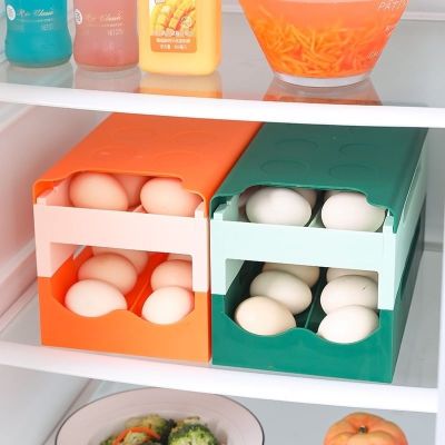 Egg storage กล่องเก็บไข่สไลด์ 2 ชั้นเก็บ กล่องเก็บไข่ กล่องเก็บไข่สด กล่องเก็บไข่ lock ที่เก็บไข่ไก่ ที่เก็บไข่2ชั้น ที่เก็บไข่พกพา