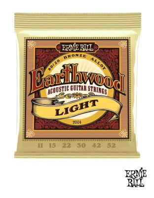 ERNIE BALL  2004 สายกีตาร์โปร่ง เบอร์ 11 ของแท้ 100% รุ่น Earthwood (Light .011 - .052) ** Made in USA **