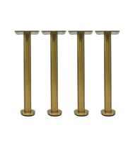 4pcs Titanium gold Furniture legs Stainless Steel Cabinets feet Tables Sofa Bed TV Cabinet Couch Dresser Armchair legs