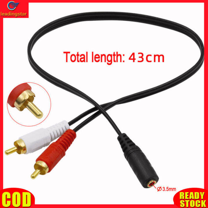 leadingstar-rc-authentic-universal-3-5mm-stereo-audio-female-jack-to-2-rca-male-socket-to-headphone-3-5-y-adapter-cable-50cm