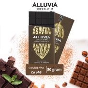 Socola đen nguyên chất vị Cà Phê đắng vừa ít ngọt Alluvia Chocolate