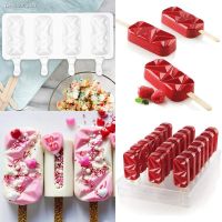 №✼ 3/4-Cavity Baking Mini Silicone Ice Cream Molds Popsicle Molds Cake chocolate Cakesicle Mold for DIY Ice Pops Love