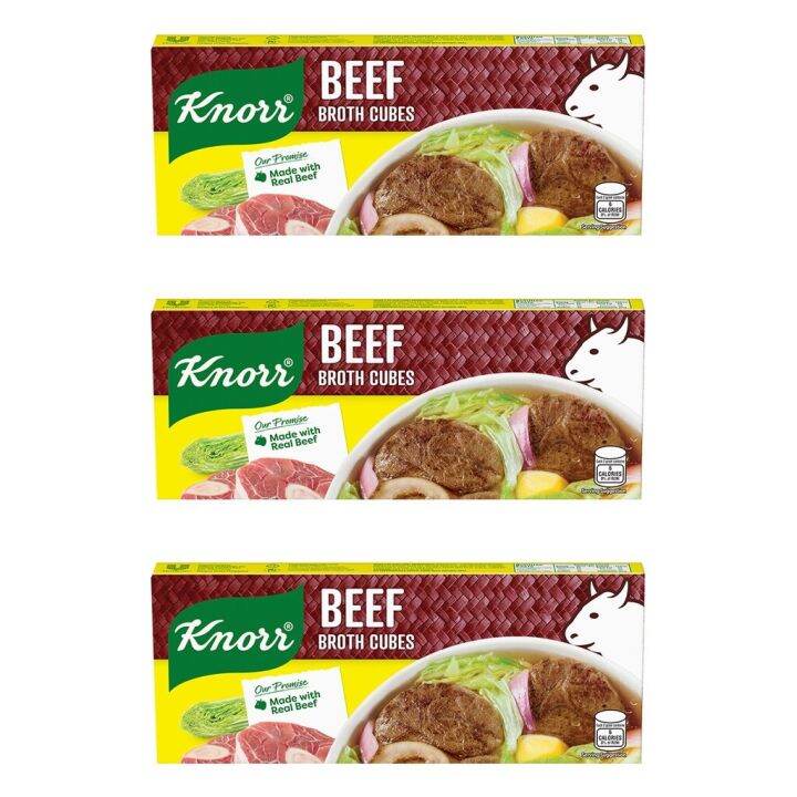 Knorr Beef Broth Cubes Savers 120g x3 Lazada PH