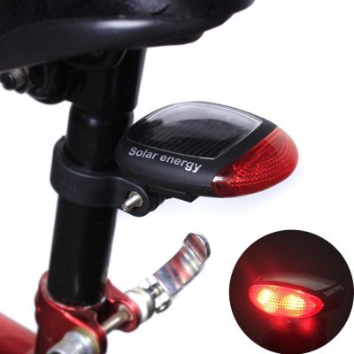 ✕ Bicycle Solar Powered MTB Tail Light IPX6 Waterproof Led Beads Auto Taillight Rear Lamp For Bike High Visibility LED Smart Brake