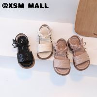 XSM MALL รองเท้าแตะเด็กผู้หญิงทันสมัยสวมใส่สบายมีโบว์หนังนิ่มกันลื่นรองเท้าพื้นนิ่มรองเท้าเด็ก2-8ปี T22N05CC-18