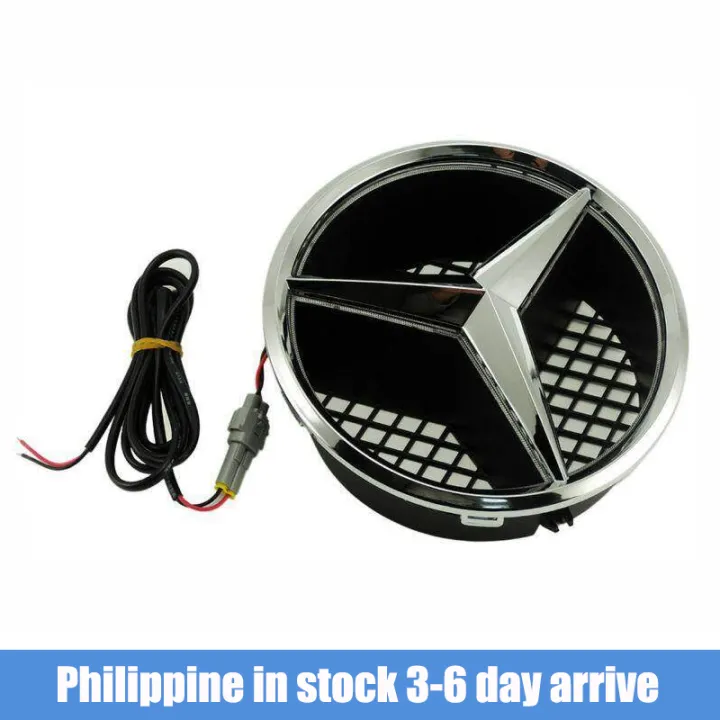 White Color Illuminated LED Light Emblem Logo Grille LED Badge Front