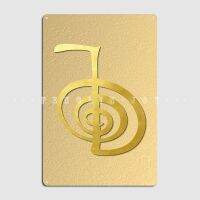 Tanlinxin Reiki Healing Cho Ku Power Symbol Gold Spiritual Elements Plaque โปสเตอร์ภาพวาดห้องนั่งเล่น Décor ป้ายดีบุก