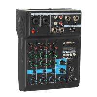 J.I.Y Professional 4-Channel Mixing Console Home Computer Stage Mini Mixer with Sound Card Effects with BT Connection