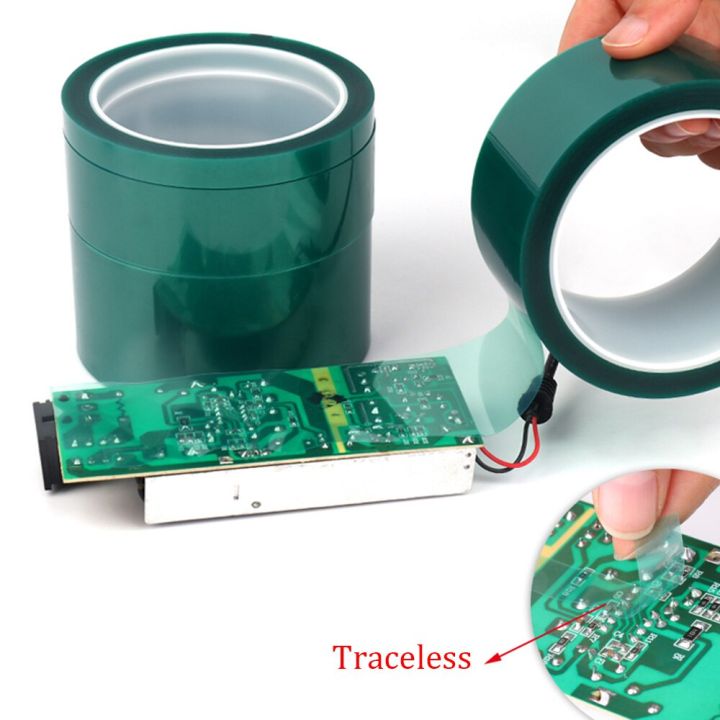 33-meters-roll-green-pet-film-tape-high-temperature-heat-resistant-pcb-solder-smt-plating-shield-insulation-protection