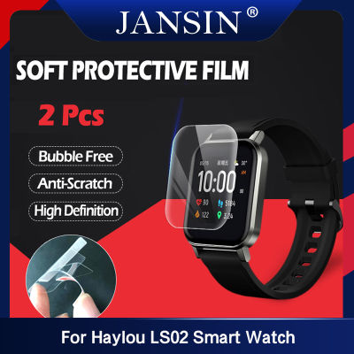 2pcs Haylou LS02 Ultra thin HD Protective Films For Haylou LS02 Watch ฟิล์มกันรอยเต็มจอ Smart Watch Accessories