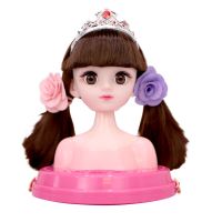 (Popular toys) เด็กใหม่แกล้ง Playset ตุ๊กตาดีลักซ์จัดแต่งทรงผมหัวแต่งหน้าทรงผมความงามของเล่นของขวัญสำหรับสาวคริสต์มาสวันเกิด