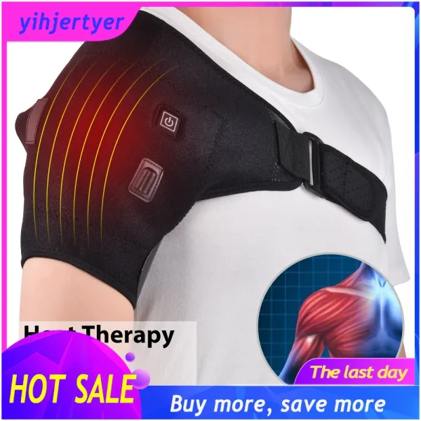 【COD】Electric Heat Therapy Adjustable Shoulder Brace Back Support Belt