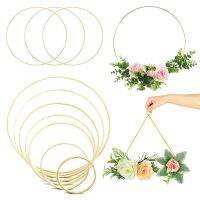 1-5pcs Wooden Ring Bamboo Circle Handmade Dream Catcher Embroidery Hoop Wedding Holiday Party Decoration DIY Hanging Flower Rack