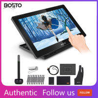 [หน้าจอสัมผัส] BOSTO BT-16HDTแบบพกพา 15.6 นิ้วH-IPSจอแอลซีดีกราฟิกแท็บเล็ตการวาดภาพจอแสดงผลสนับสนุนหน้าจอสัมผัสCapacitive 8192 ระดับความดันเทคโนโลยีPassive USBขับเคลื่อนแท็บเล็ตการวาดภาพการบริโภคต่ำด้วยปากกาสไตลัสแบบโต้ตอบ