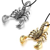 Hip Hop Punk Men Necklaces Scorpion King Rope Clavicle Long Chain Charm Pendant Necklace Party Gifts Gold/Silver Plated Jewelry Fashion Chain Necklace