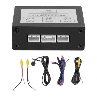 Car Front View Camera Switcher Parking Camera Converter Front Rear View Video Switch Channel Control Box