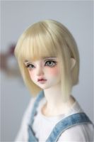 Bjd วิกผม1/3 1/6 Mdd Msd ผมสั้นผ้าไหมอุณหภูมิสูงเครื่องประดับตุ๊กตา Bjd