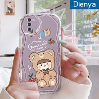 เคส Dienya สำหรับ Samsung Galaxy เคส A10 M11 A11ลายหมีเชอร์รี่เคสเนื้อครีมแบบนิ่มกันกระแทกเคสโทรศัพท์โปร่งใสฝาครอบป้องกันเจลซิลิกาแบบใสป้องกันการตกหล่น