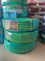 สายยาง 6หุล 3/4 สีเขียว ม้วนละ 100เมตร เสริมเชือกถัก ทนแรงดัน OCEANSTONE สายยาง PVC 2ชั้น เกรด A ทนแดด สายอ่อน ไม่แข็ง รับแรงดันได้ดี สายยางปะปา สายน้ำ