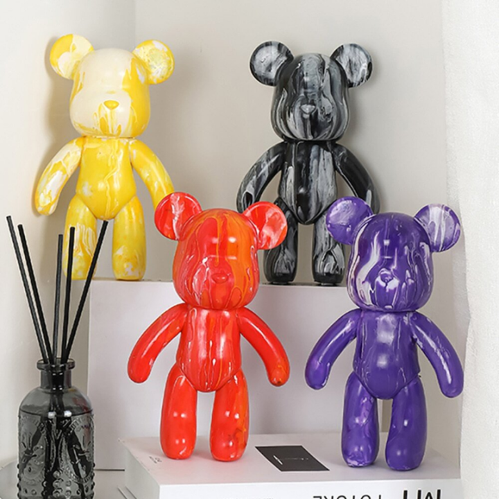 chool-หมีของเหลว-23cm-diy-bearbrick-ภาพวาดของเหลวหมีรุนแรง-tiktok-ของเล่น-ของขวัญ-สําหรับตกแต่งบ้าน