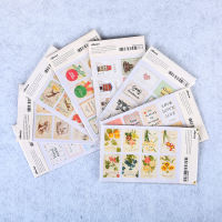 16PCS/Set Creative Paper Stamp Sticker Decoration Decal Diary Album Scrapbooking Envelope Seal Stationery Sticker Stickers Labels