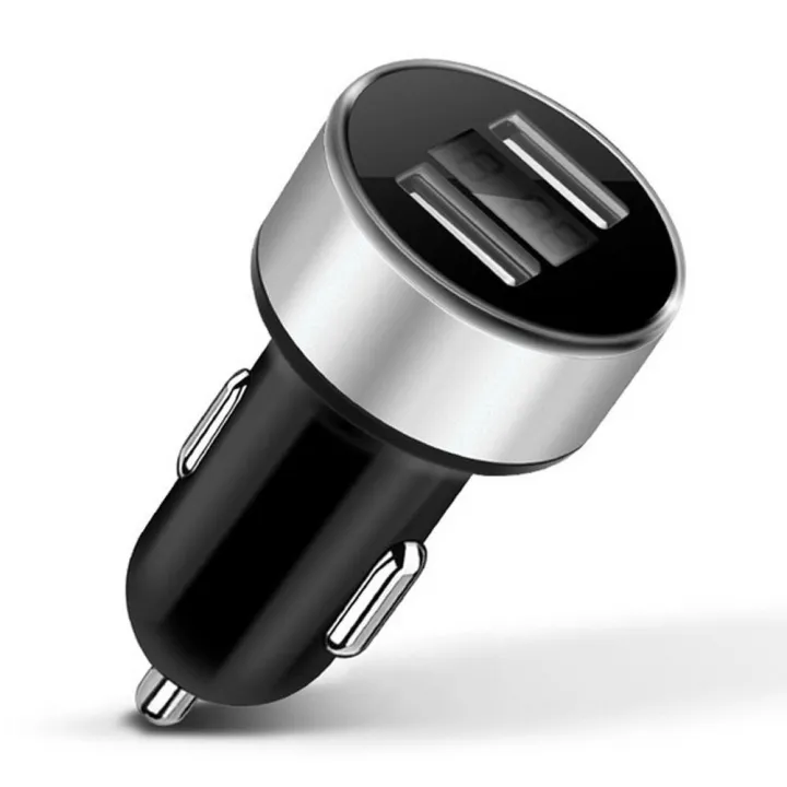 Dual Ports 31a Usb Car Charger Lighter 12v24v Digital Led Voltmeter Car Charger Fast Charge 1878