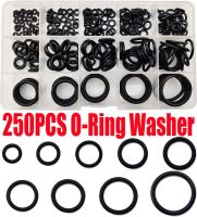 250pcs Rubber O Ring Set Gaskets Seal Nitrile Rubber Bands High Pressure O-Rings Repair Kit Sealing Elastic Band Washer Set Bearings Seals