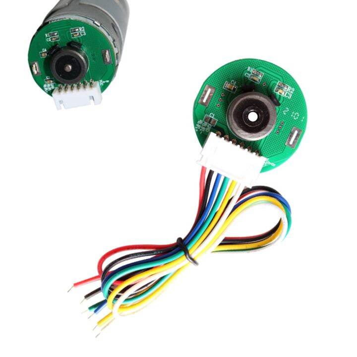 Dual Hall Magnetic Encoder 13ppr untuk 545550555 DC Gear Motor DIY kod ...