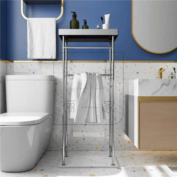 Towel Rack Bathroom Household Stand Towel Rack Bathroom Floor Rack