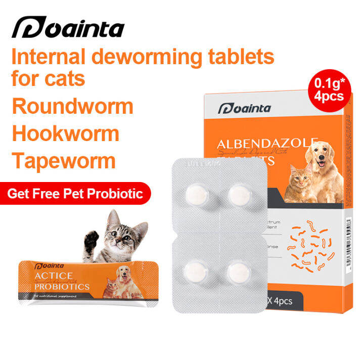 PUAINTA Deworming Tablet for Dog and Cat Dewormer DroadSpectrum