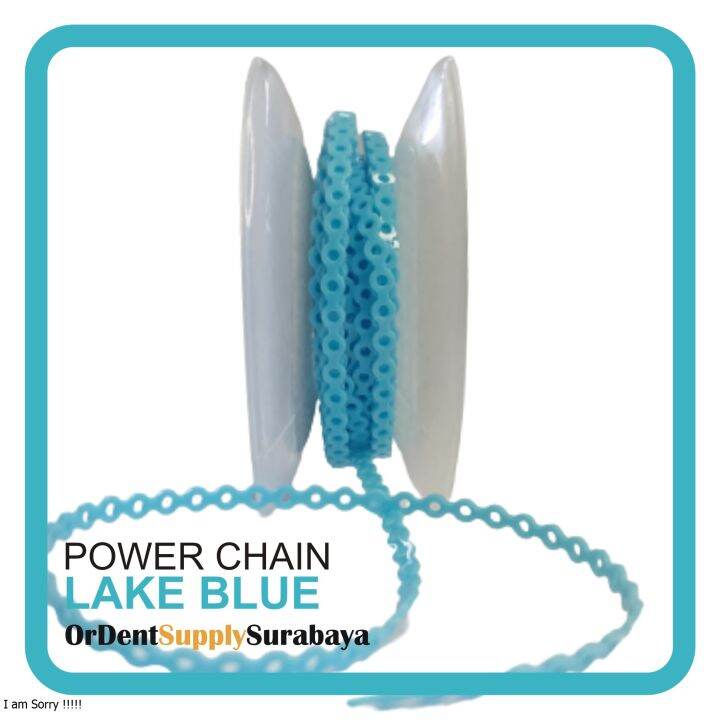 Power chain karet behel 1 mtr lake blue Lazada Indonesia