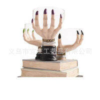 [In stock]2022 ห้องส่วนตัวสถานีใหม่ Witch Hands ฮาโลวีนแม่มดมือสแน็คชามงานฝีมือเรซินในร่ม