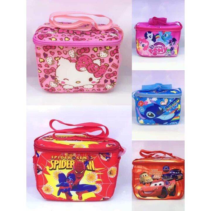YMC Kid's Lunch Box Bag with Heat Insulator [HELLO KITTY] Size 20 x15 x