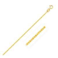 กำไลข้อเท้า ทองคำแท้ 10k ตัวเชื่อมนาวิน 1.2 มม.10k Yellow Gold Mariner Link Anklet 1.2mm