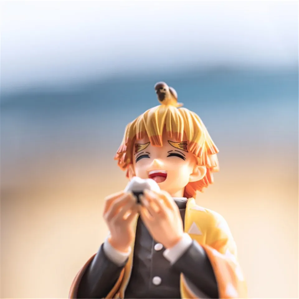 Premium Chokonose Figure Anime Demon Slayer Kamado Tanjirou Agatsuma  Zenitsu Eat Rice Balls PVC Action Figure