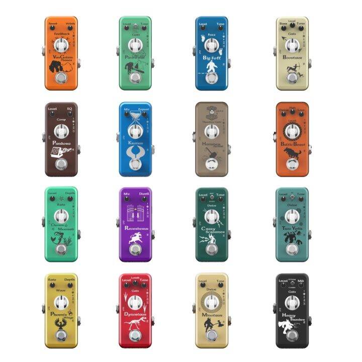 Movall Electric Guitar Effect Pedals Distortion/Overdrive/Delay/Reverb
