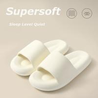 (ETX)ETXMens Womens Soft Sole Pillow Slides Lightweight Open Toe Non Slip EVA Slides Shoe Indoor Outdoor Quick Drying Bathroom Slipper