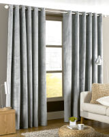 Bedroom 100 Blackout Ready Made Velvet Material Curtains, Top Grommet Window Curtain for Living Room