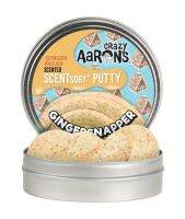 Crazy Aarons Thinking Putty พัตตี้ รุ่นมีกลิ่นหอม SCENTsory -  GINGERSNAPPER ขนาดกระปุก 2.75 นิ้ว กลิ่นขนมปังขิง สีครีม ดินน้ำมันวิทยาศาสตร์ ไม่มีวันแห้ง