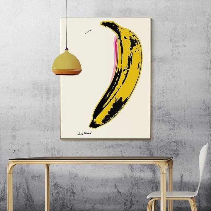 andy-warhol-กล้วย-pop-art-ภาพวาดผ้าใบโปสเตอร์และพิมพ์-quadros-ภาพผนังสำหรับห้องนั่งเล่นตกแต่งบ้าน-cuadros
