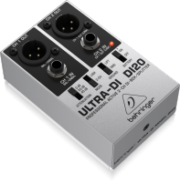 Behringer ตัวแยก/กล่องยาฉีดโดยตรงอเนกประสงค์ DI20อัลตร้าไดซ์มีฟังก์ชันการจับคู่อิมพีแดนซ์และสัญญาณ