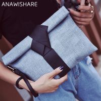 ANAWISHARE Women Day Clutches Bags Bow Leather Crossbody Bag Women Handbags Ladies Envelope Evening Party Bag Designer Handbags