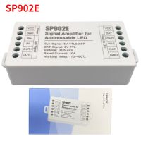 SP902E SPI เครื่องขยายสัญญาณ Repeater สำหรับ WS2812 WS2811 WS2813 RGB แอดเดรสโปรแกรม IC Matrix แผงไฟ LED แถบพิกเซล