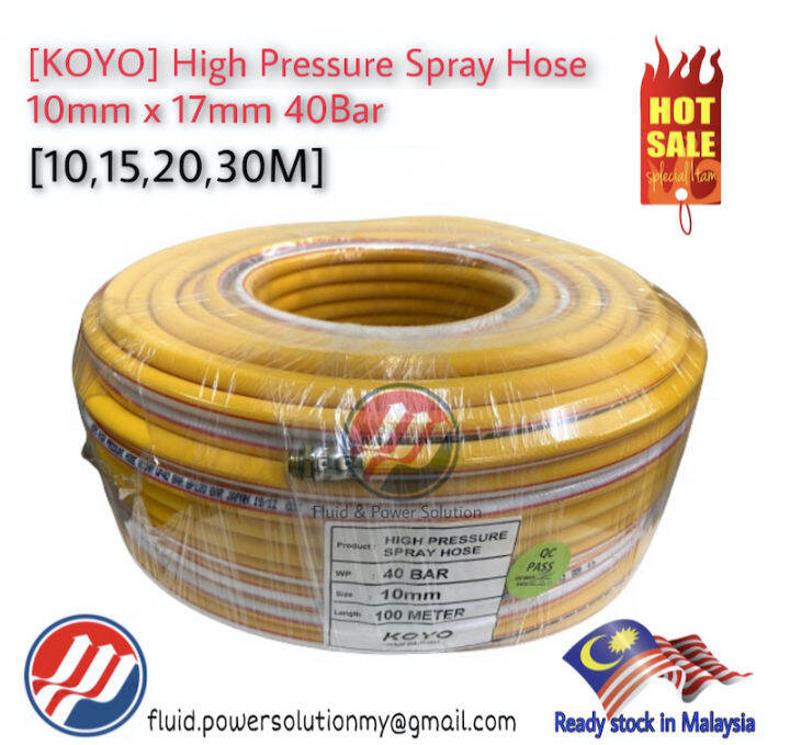 " KOYO " Japan High Pressure Yellow Hose, ID10mm available 10,15,20,30