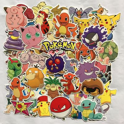 #สติ๊กเกอร์รวม โปเกม่อน Pokemon  80 ชิ้นแบบไม่ซ้ำ (พร้อมส่งจากไทย)