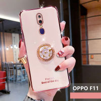 สำหรับ OPPO F11 Electroplated ตัวอักษรเคสโทรศัพท์สำหรับ OPPO F11เคสโทรศัพท์กะพริบที่เก็บคริสตัลครอบ TPU นุ่มฝาหลัง